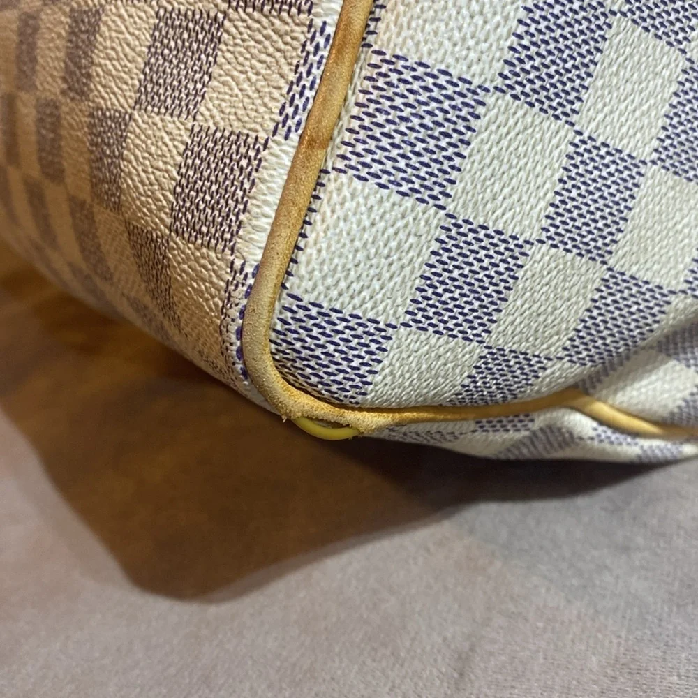 Louis Vuitton Speedy 25 Damier Azur Satchel